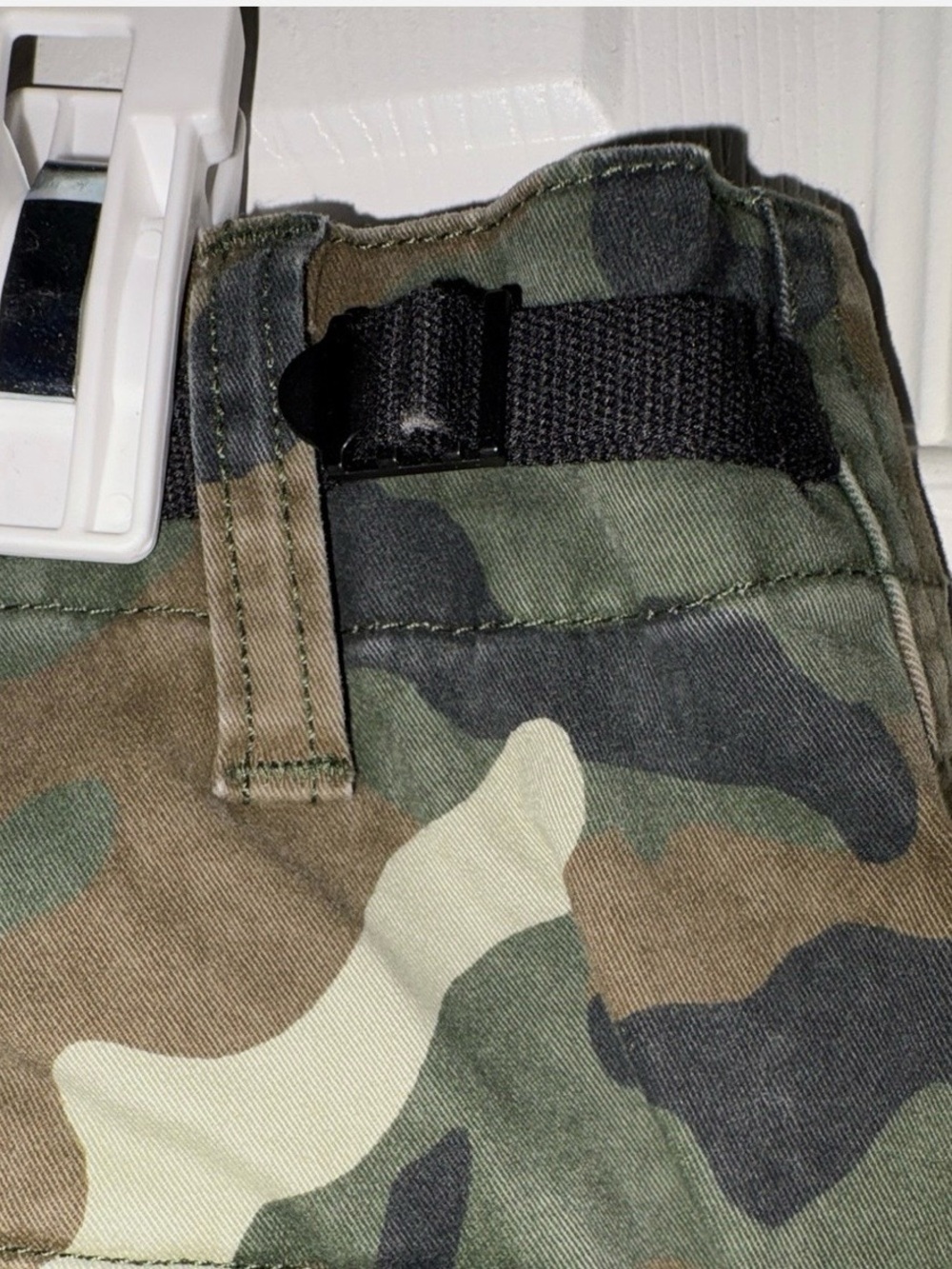 Women’s KBB by Khalana Camo Cargo Pants - Green Camouflage - Picture 3 of 6